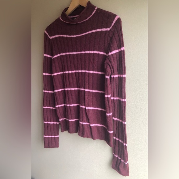 NEW Madewell Women’s Long Sleeve Pullover Stripped Wool Soft Sweater Size M - Picture 9 of 16